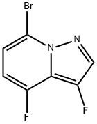 3,4-二氟-7-溴吡唑并[1,5-A]吡啶, 2396750-31-3, 结构式