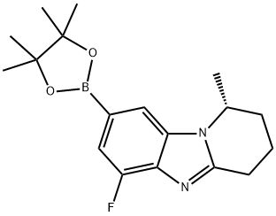 PYRIDO[1,2-A]BENZIMIDAZOLE, 6-FLUORO-1,2,3,4-TETRAHYDRO-1-METHYL-8-(4,4,5,5-TETRAMETHYL-1,3,2-DIOXAB, 2397652-97-8, 结构式