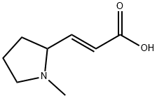 2-Propenoic acid, 3-(1-methyl-2-pyrrolidinyl)-, (2E)- Structure