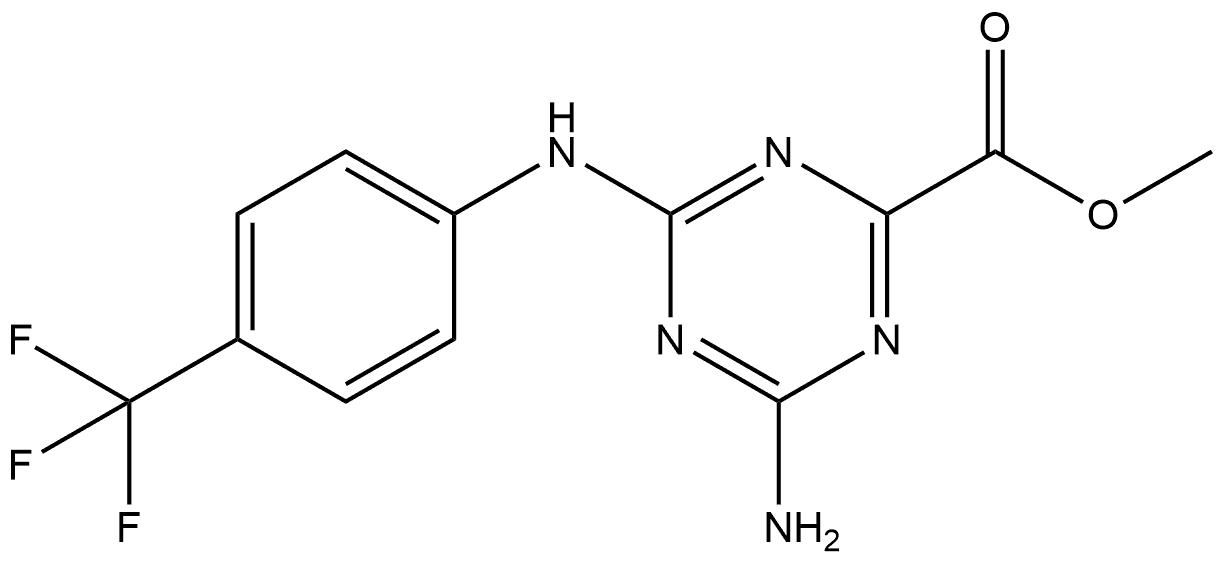 2400954-08-5 methyl 4-amino-6-((4-(trifluoromethyl)phenyl)amino)-1,3,5-triazine-2-carboxylate