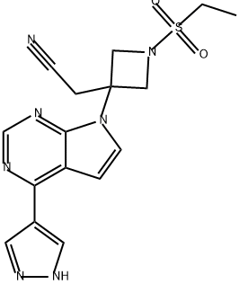 3-Azetidineacetonitrile, 1-(ethylsulfonyl)-3-[4-(1H-pyrazol-4-yl)-7H-pyrrolo[2,3-d]pyrimidin-7-yl]-