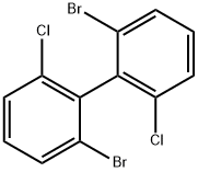 1,1'-Biphenyl, 2,2'-dibromo-6,6'-dichloro- Structure