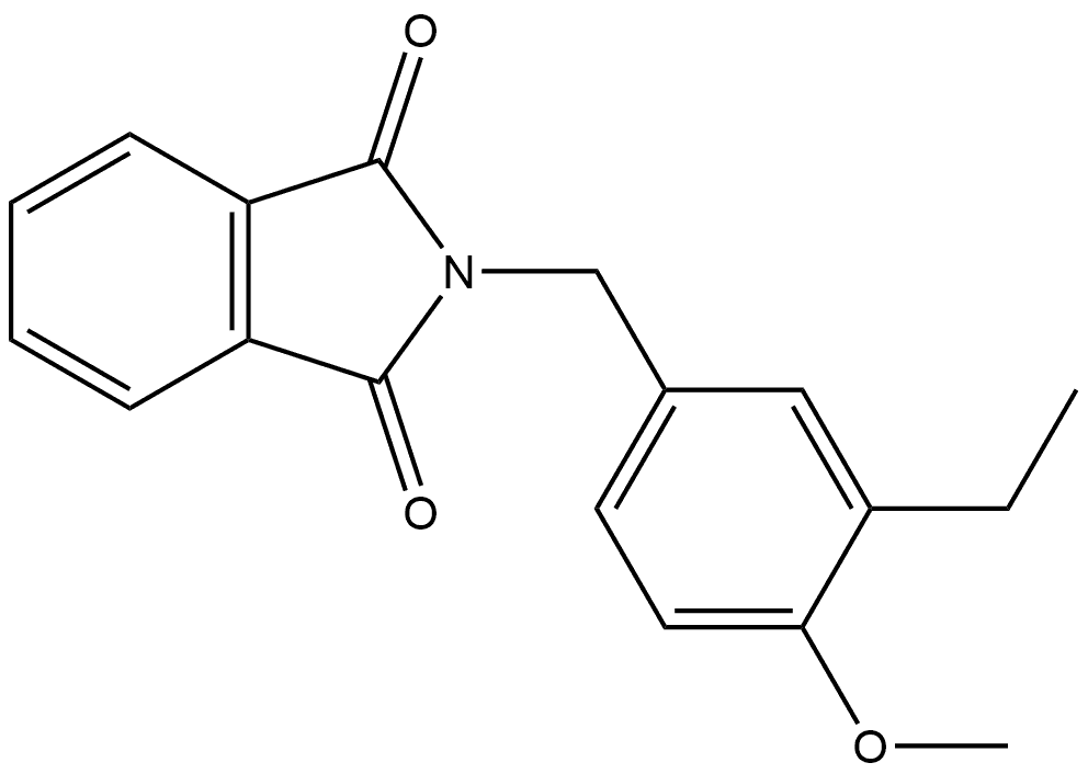 2-[(3-Ethyl-4-methoxyphenyl)methyl]-1H-isoindole-1,3(2H)-dione 结构式
