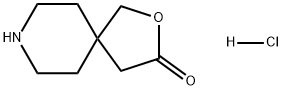 2-Oxa-8-azaspiro[4.5]decan-3-one, hydrochloride (1:1) 结构式