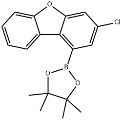 Dibenzofuran, 3-chloro-1-(4,4,5,5-tetramethyl-1,3,2-dioxaborolan-2-yl)- Struktur