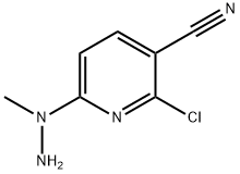 2-Chloro-6-(1-methylhydrazin-1-yl)pyridine-3-carbonitrile Structure