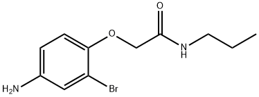 2-(4-Amino-2-bromophenoxy)-N-propylacetamide Structure