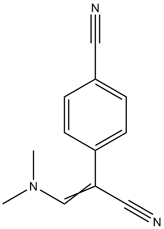 4-[1-Cyano-2-(dimethylamino)eth-1-en-1-yl]benzonitrile 结构式