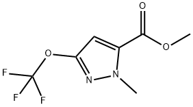 1H-Pyrazole-5-carboxylic acid, 1-methyl-3-(trifluoromethoxy)-, methyl ester Structure