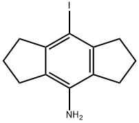 8-碘-1,2,3,5,6,7-六氢-S-INDACEN-4-胺 结构式
