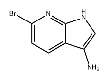 1H-Pyrrolo[2,3-b]pyridin-3-amine, 6-bromo- Struktur