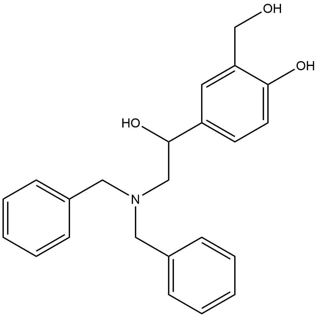 1,3-Benzenedimethanol, α1-[[bis(phenylmethyl)amino]methyl]-4-hydroxy- Structure