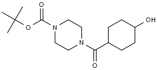 tert-butyl 4-(4-hydroxycyclohexane-1-carbonyl)piperazine-1-carboxylate Structure