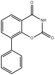 2H-1,3-Benzoxazine-2,4(3H)-dione, 8-phenyl- Struktur