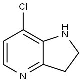 1H-Pyrrolo[3,2-b]pyridine, 7-chloro-2,3-dihydro- Struktur