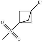 Bicyclo[1.1.1]pentane, 1-bromo-3-(methylsulfonyl)- Structure