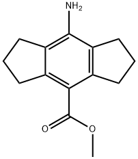 s-Indacene-4-carboxylic acid, 8-amino-1,2,3,5,6,7-hexahydro-, methyl ester Structure