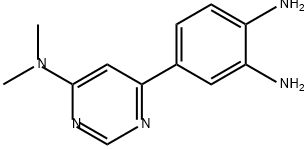 1,2-Benzenediamine, 4-[6-(dimethylamino)-4-pyrimidinyl]-,2409479-30-5,结构式