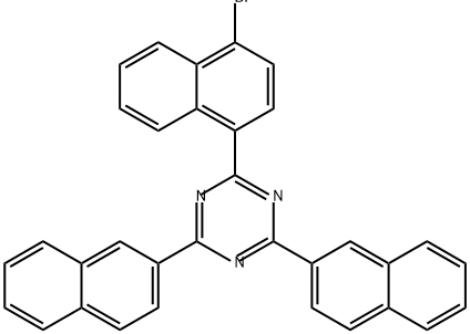 2-(8-chlorodibenzo[b,d]furan-1-yl)-4,6-diphenyl-1,3,5-triazine Struktur