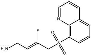 (2Z)-3-氟-4-(8-喹啉磺酰基)-2-丁烯-1-胺, 2409963-83-1, 结构式