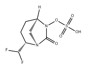 Sulfuric acid, mono[(1R,2S,5R)-2-(difluoromethyl)-7-oxo-1,6-diazabicyclo[3.2.1]oct-6-yl] ester Structure