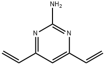 2-Pyrimidinamine, 4,6-diethenyl- Structure