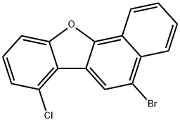 Benzo[b]naphtho[2,1-d]furan, 5-bromo-7-chloro- Struktur