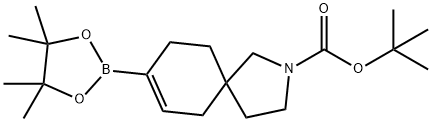 8-(4,4,5,5-四甲基-1,3,2-二氧硼杂环戊烷-2-基)-2-氮杂螺[4.5]癸-7-烯-2-羧酸叔丁酯, 2411223-24-8, 结构式