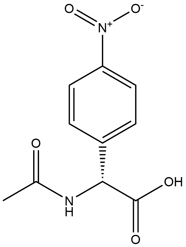 N-Ac-R-4-Nitro-Phenylglycine Struktur