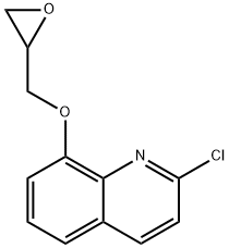 2-chloro-8-[(oxiran-2-yl)methoxy]quinoline 结构式