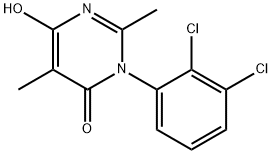 3-(2,3-二氯苯基)-6-羟基-2,5-二甲基嘧啶-4(3H)-酮 结构式