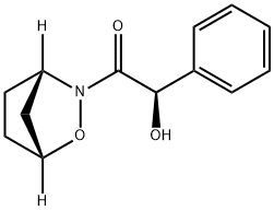Ethanone, 2-hydroxy-1-(1R,4S)-2-oxa-3-azabicyclo[2.2.1]hept-3-yl-2-phenyl-, (2R)- Struktur