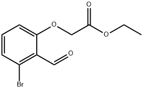 Acetic acid, 2-(3-bromo-2-formylphenoxy)-, ethyl ester,2411697-65-7,结构式