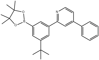 2411987-38-5 2-(3-(叔丁基)-5-(4,4,5,5-四甲基-1,3,2-二氧硼烷-2-基)苯基)-4-苯基吡啶