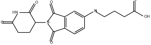 Butanoic acid, 4-[[2-(2,6-dioxo-3-piperidinyl)-2,3-dihydro-1,3-dioxo-1H-isoindol-5-yl]amino]- Structure