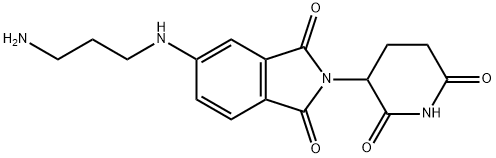 5-[(3-aminopropyl)amino]-2-(2,6-dioxo-3-piperidinyl)-1H-Isoindole-1,3(2H)-dione, Structure