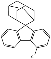 Spiro[9H-fluorene-9,2'-tricyclo[3.3.1.13,7]decane], 4-chloro- Structure