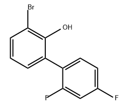 [1,1'-Biphenyl]-2-ol, 3-bromo-2',4'-difluoro- Structure