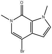 7H-Pyrrolo[2,3-c]pyridin-7-one, 4-bromo-1,6-dihydro-1,6-dimethyl- Structure