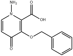2-Pyridinecarboxylic acid, 1-amino-1,4-dihydro-4-oxo-3-(phenylmethoxy)- Structure