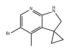 Spiro[cyclopropane-1,3'-[3H]pyrrolo[2,3-b]pyridine], 5'-bromo-1',2'-dihydro-4'-methyl- Structure