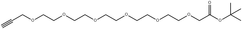 Propargyl-P5-CH2CO2tBu|炔-六聚乙二醇-叔丁酯