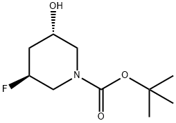 (3S,5S)-3-氟-5-羟基哌啶-1-羧酸叔丁酯,2413846-81-6,结构式