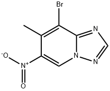 8-溴-7-甲基-6-硝基-[1,2,4]三唑并[1,5-A]吡啶, 2414185-23-0, 结构式