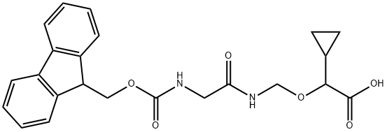 10-环丙基-1-(9H-芴-9-基)-3,6-二氧-2,9-二氧-4,7-二氮十一烷-11-油酸, 2414254-47-8, 结构式