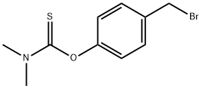 Carbamothioic acid, N,N-dimethyl-, O-[4-(bromomethyl)phenyl] ester Structure