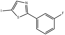 2-(3-Fluorophenyl)-5-iodo-1,3-thiazole Structure