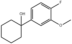 Cyclohexanol, 1-(4-fluoro-3-methoxyphenyl)- Struktur