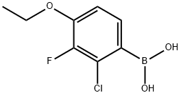 (2-Chloro-4-ethoxy-3-fluorophenyl)boronic acid Struktur