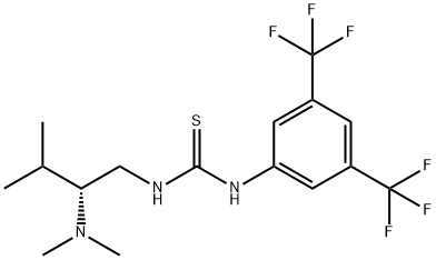(R)-1-(3,5-双(三氟甲基)苯基)-3-(2-(二甲基氨基)-3-甲基丁基)硫脲,2415751-57-2,结构式
